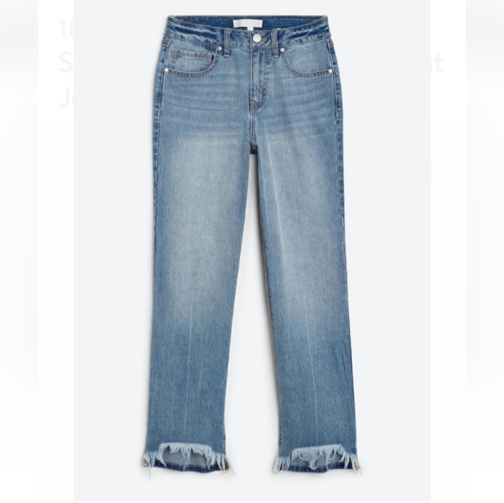 1822 - Denim Sherri High Rise Ankle Straight jeans, - Picture 5 of 13